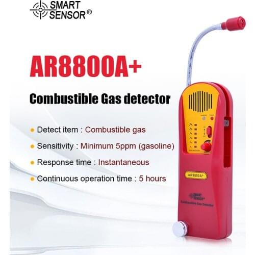 AR8800A+ Combustible Gas Detector Alarm gas leakage detector gas analyzer Monitor Tester Meter