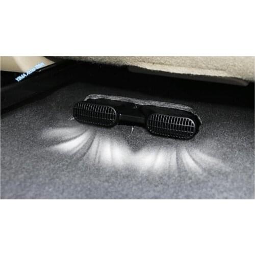 Lapetus Auto Styling Seat Under Air Condition AC Outlet Vent Cover Trim 2 Pcs For Nissan Teana / Altima 2013 2014 2015 2016 2017