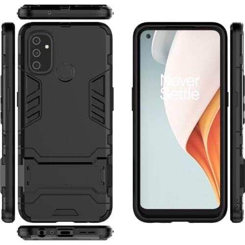 For Oneplus Nord N100 Cases Shockproof Armor TPU + PC Tough Kickstand Cover For Oneplus N10 5G NordN100 1+NordN100 Coque Funda