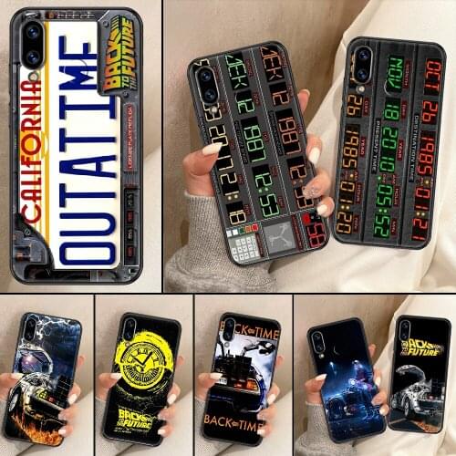 Back To The Future Phone Case For Huawei Honor 6A 7A 7C 8A 8X 8 9 9X 10 10i 20 Lite Pro black silicone back soft cell cover