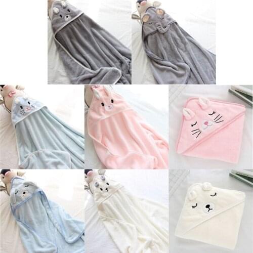 Baby Hug Blanket Newborn Air Conditioner Quilt Bath Towel Coral Fleece Blanket P31B