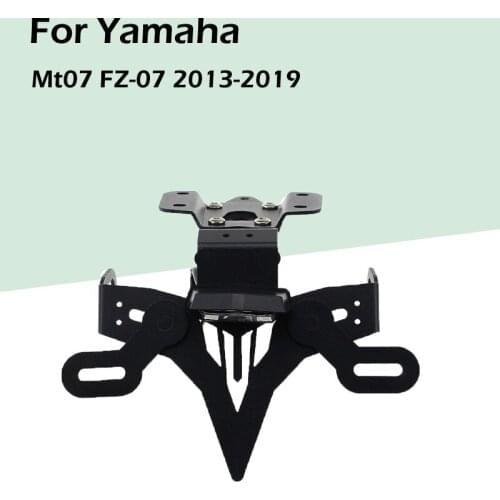 For Yamaha Mt07 FZ-07 2013-2019 Modified License Plate Holder License Plate Bracket License Plate Frame Motorcycle Parts Light