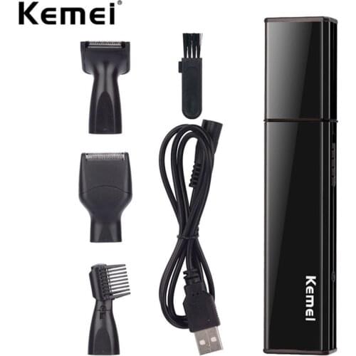 4 In 1 Electric Nose Trimmer USB Rechargeable Shaver Razor Men Face Care Set Hair Removal Sideburns Ear Eyebrow Beard Trimer