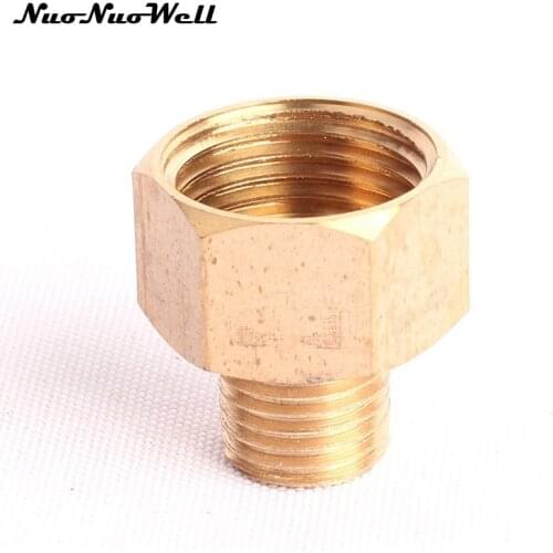 2pcs NuoNuoWell 1/2" Female Thread to M14 Brass Connector for Garden Irrigation Watering Water Gun Adapter Washing Car Fittings