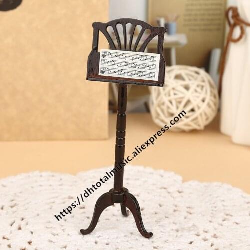 Mini Music Stand model Miniature Music Stand Model Replica with Case Mini Musical Instrument Ornaments Dollhouse Accessories