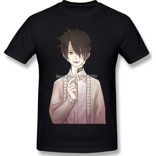 Fashion ?Ray 81194 ( Yakusoku No Neverland)? Clothes Design Anime The Promised Neverland Manga Cotton Camiseta Men T-Shirt