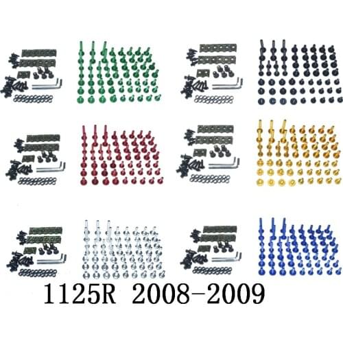 Motorcycle Complete Fairing Bolts Kit Bodywork Screws For Fit BUELL 1125R 2008-2009