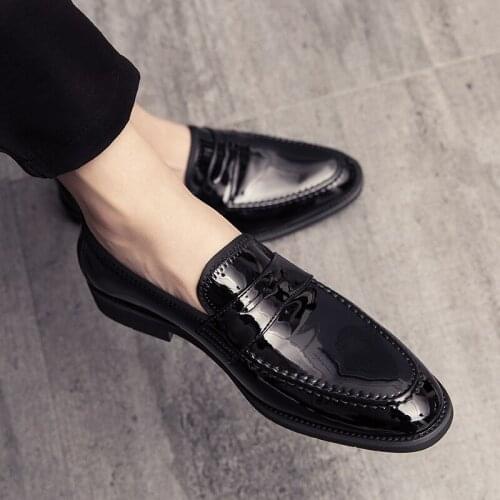New Fashion Big Size 38-48 Leather Men business Shoes Breathable Men Flats Loafers Mens Driving casual wedding Shoes men w5