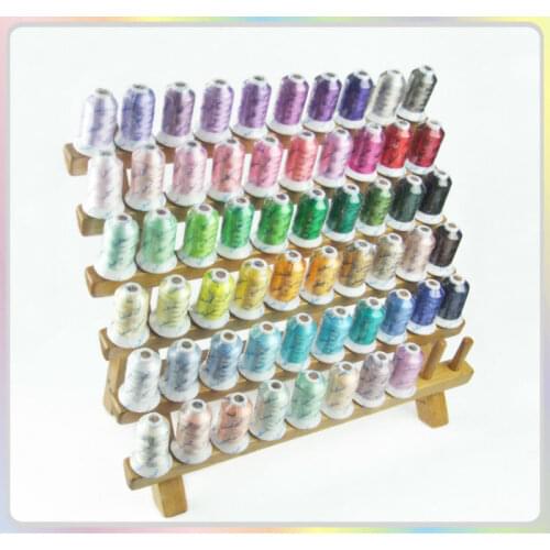 Simthread 58 Colors Rayon Embroidery Thread 500M/Spool for Sewing and Embroidery Machine