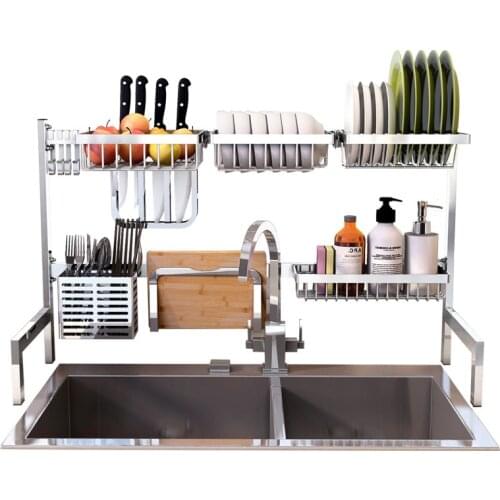New Kitchen Dish Rack Cutlery Cup Dish Sink Storage Rack Tableware Chopsticks Shelf Organizer Dish Drying Rack Hanging Rack