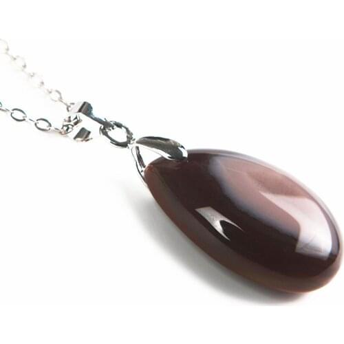 2018 Newly Natural Genuine Warring States Red Stone Water Drop Bead Necklaces Pendants 25*17*8mm Fashion Women Crystal Pendant