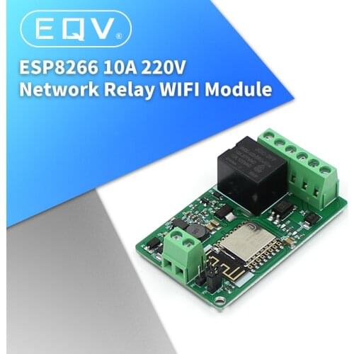 Chegada nova 1 Pcs Verde ESP8266 10A 220 V Modulo de Rele De Rede WI-FI de Entrada DC 7 V ~ 30 V modulos