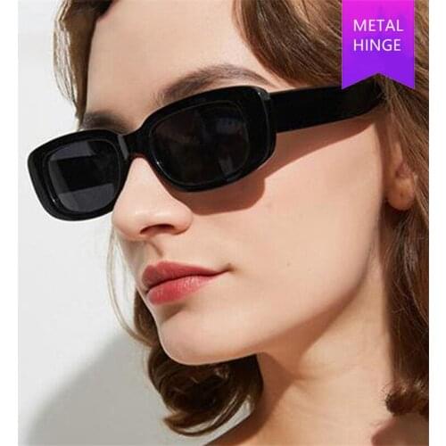 New Arrival Small Rectangle Sunglasses Women Vintage Brand Designer Square Sun Glasses Shades Female UV400 Sunglasses AS137