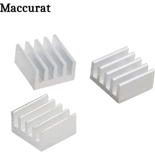 20Pcs/lot 9X9X5mm Cooling Radiator Adhesive On The Back Glue Cooler Electronic Chip Heatsink For A4988 Chip