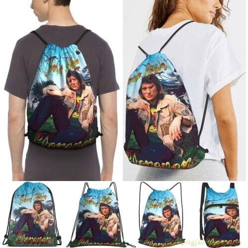 Johnny Hallyday Forever Women Drawstring Sackpack Gym Bags Men Outdoor Travel Backpacks For Training Fitness Swimming Bag