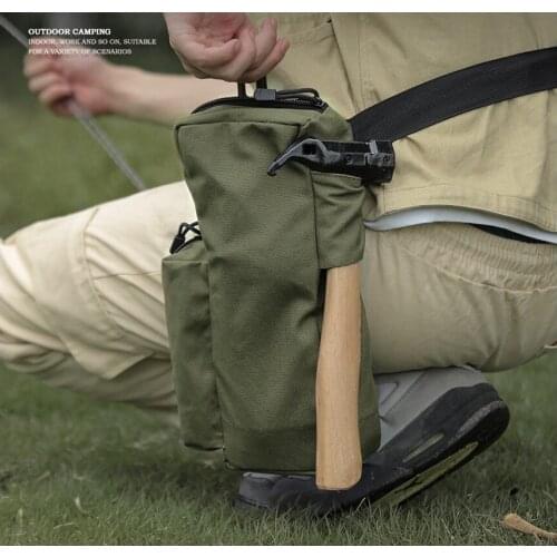Camping Equipment Stake Storage Bags Hammer Wind Rope Tent Pitching Pegs Nails Organizer Tents Accessories Tool Carrying Pouch