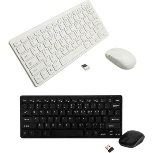 Ultra-Thin Wireless Keyboard and Mouse Combination, for Notebook Desktop Computers