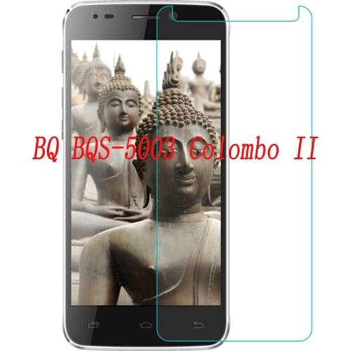Smartphone Tempered Glass for BQ BQS-5003 Colombo II 5003 9H Explosion-proof Protective Film Screen Protector cover phone