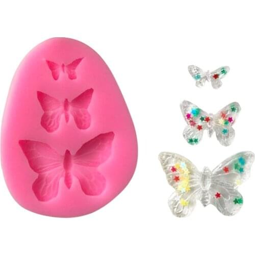 1Pcs Sugarcraft Butterfly Silicone Molds Fondant Mold Cake Decorating Tools Chocolate Moulds Wedding Decoration Mould Cake Tools