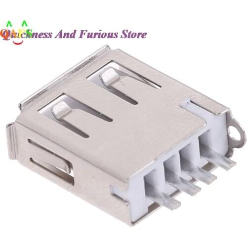 10Pcs Female 4-Pin Type A Plug USB Adapter DIY with Plastic Cover USB