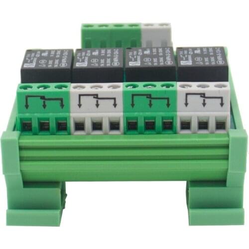 200 PCS 4 channel T73 AC/DC 24V DIN Rail Mount Relay Module