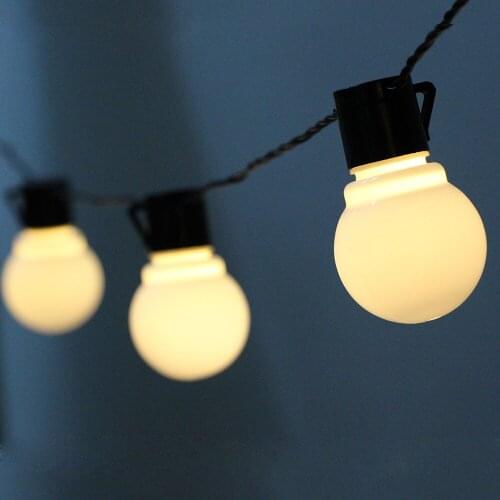 6m Globe Festoon Led Garland Fairy String Light Christmas Garland 20 Led Fairy Light Bulb Outdoor For Wedding Garden Party Decor