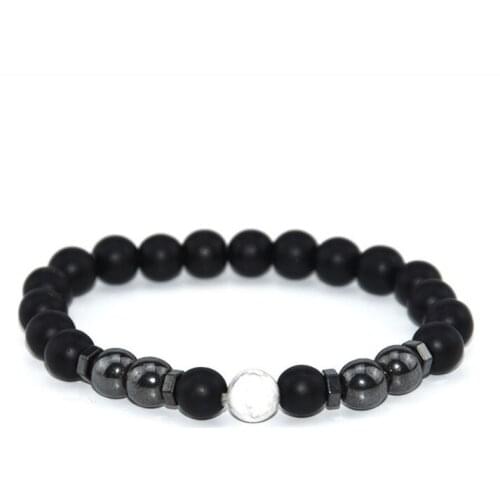 8mm bohemian multicolor Agate beads Chakra Healing Reiki Buddha Yoga Bracelet elastic adjustable Volcanic Stone Bangles ij45