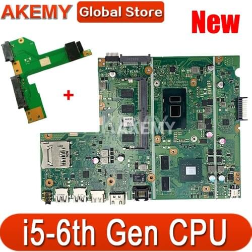 Free Board + New laptop Motherboard For Asus F541U R541U X541U X541UV X541UVK X541UJ Mainboard 4G RAM i5-6200U GT940M/2G