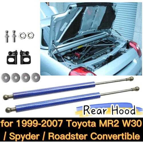 For 1999-2007 Toyota MR-S MR2 W30 Spyder Roadster Convertible Rear Hood Dampers Modify Gas Struts Lift Support Shock Springs Rod