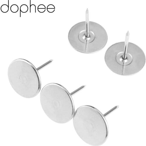 Dophee 20Pcs 15*18MM Upholstery Decorative Nails Tacks Jewelry Gift Case Box Door Sofa Furniture Decorative Tachas Stud Pushpin