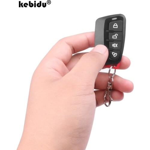 EV1527 Learning Code Remote Control Switch 433MHz 4 Button 50M RF Transmitter Wireless Key for Smart Home Garage Door Opener