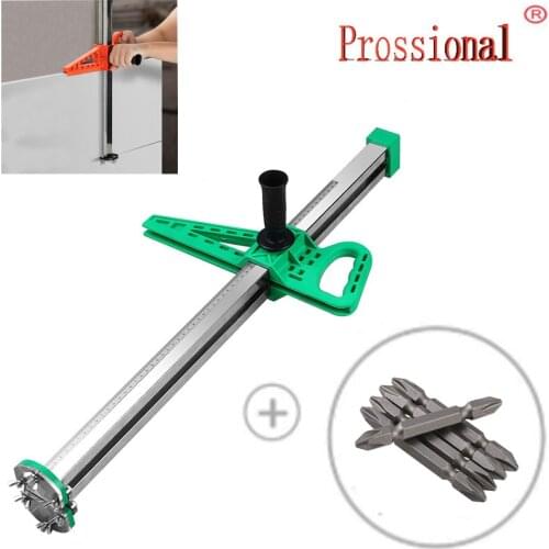 Top-selling gypsum board cutting artifact roller type push-type drywall cutting stainless steel woodworking cutting board tool