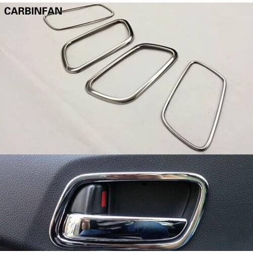 Chrome ABS Inner Handle Frame Car Interior Door Bowl Cover Trim Decortative Sticker For Honda CRV CR-V 2012-2016 C1734