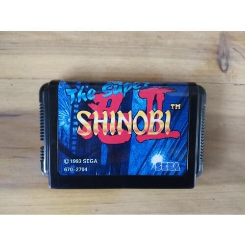 MD Game : THE SUPER SHINOBI 2 ( Japan Version!! )