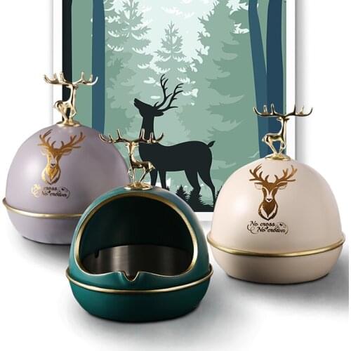 Classic windproof living room decoration ornaments luxury ashtray