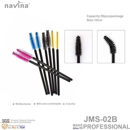 Navina JMS-02B full color brush, 500pcs/10bags, Multipurpose Brush, eyelash, clean and remove