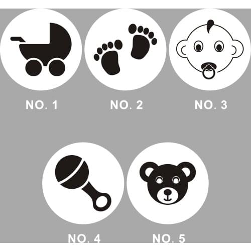 Wholesale 480PCS 2.5CM DIY Toys Gift Sticker Packing Circular Self Adhesive Sticker Lovely Cartoon Baby Care Pattern Wrapping