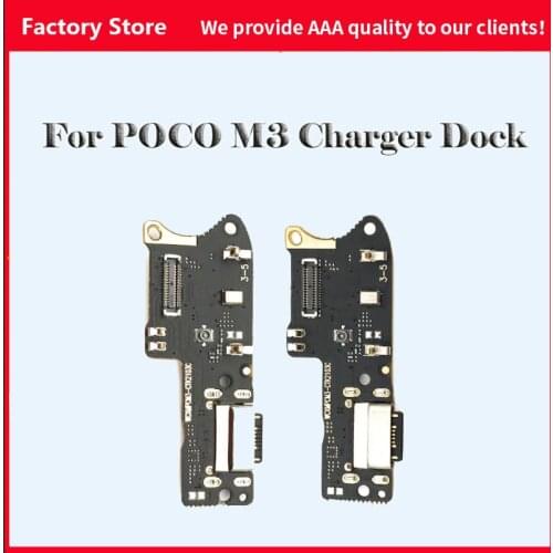 Original USB Port For Xiaomi Poco M3 USB Port Charger Dock Plug Connector Charging Board FLex Cable