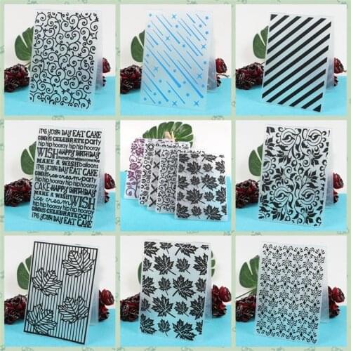 Heart Leaves Plastic Embossing Folder for Scrapbooking Paper Card Making DIY Craft Album Scrapbooking Decoration