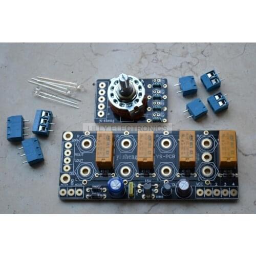 Audio signal Selector Relay Board/ Signal amplifier switching board