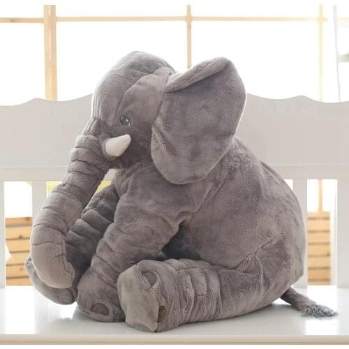 High quality 60cm Baby Elephant Plush Toy with Long Nose Pillows Stuffed Baby Cushions Super Soft Plush Toys Kid Birthday Gift
