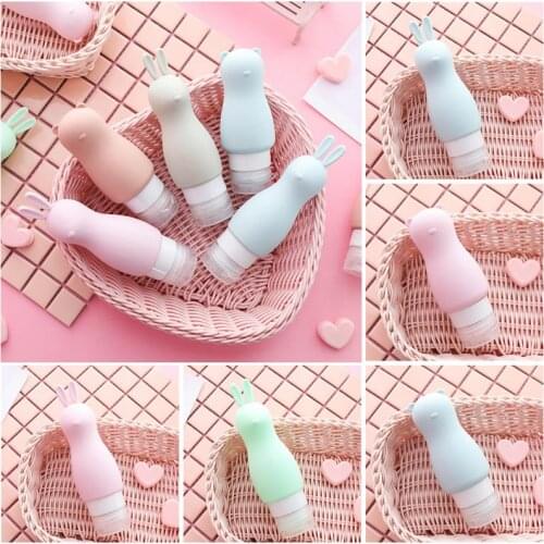 Portable Silicone Refillable Bottle Empty Travel Packing Press For Lotion Shampoo Skin Care Cosmetics Squeeze Containers Tool