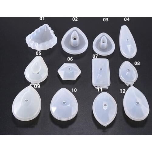 Silicone Mold Solid DIY Jewelry Making Pendant Epoxy Resin Crystal Necklace Bracelet Earrings Geometric 3D Decoration Crafrt