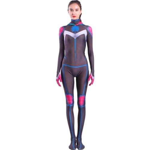 Spandex Zentai Gwen Costume Halloween Girls Cosplay Suit Anti-Venom Gwen Cloak Suit Kid Women Spider Gwen Stacy Anime cosplay