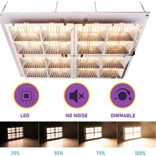 1200W Full Spectrum Warm Dimmable Led Grow Light with 120 Degree Lense Meanwell Driver for Grow Tent Greenhouse Medical Plant