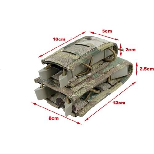 TMC HG style Dual M4 Mag Pouch for Tactical Vest Molle System Multicam Cordura Fabric