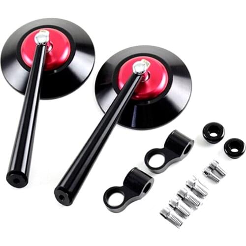 Universal Motorcycle Rear View Mirrors Round Cafe Racer Motorcycle Side Mirror For Vesspa Piaggio Ducati Scrambler 800 1200