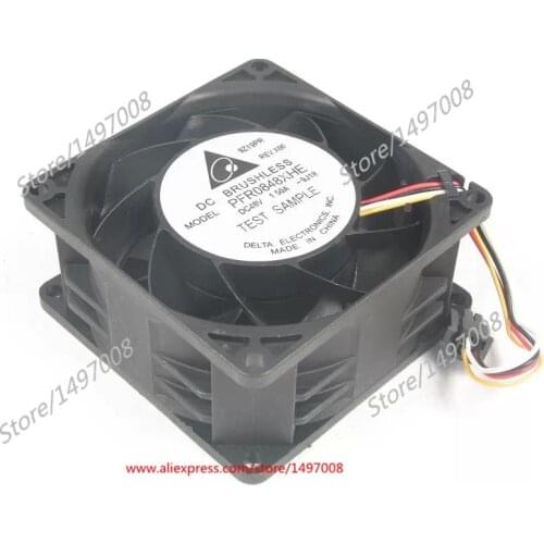 Delta Electronics PFR0848XHE 9J18 DC 48V 1.50A 80x80x38mm Server Cooling Fan