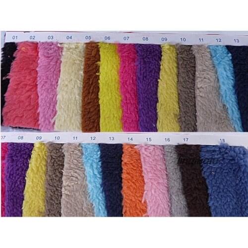 High-end plush fabric cotton fleece autumn and winter clothing lambskin fabric