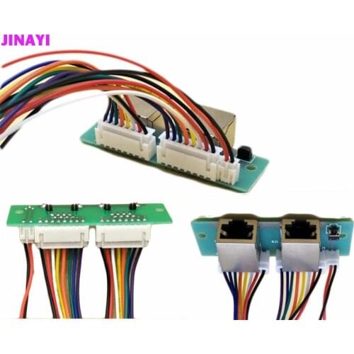 10pcs POE Dual Network RJ45 rj45 Jack Ports Wireless Bridge AP Adapter Board Welding Cable Connector